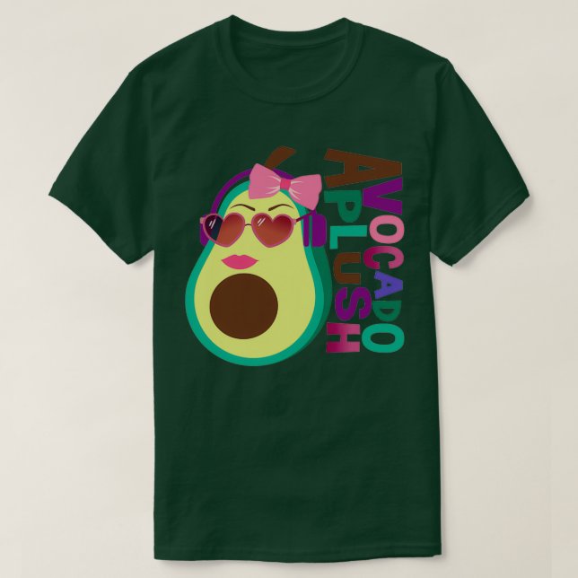 Avocado Plush Funny Fruit Classic TShirt (Design Front)