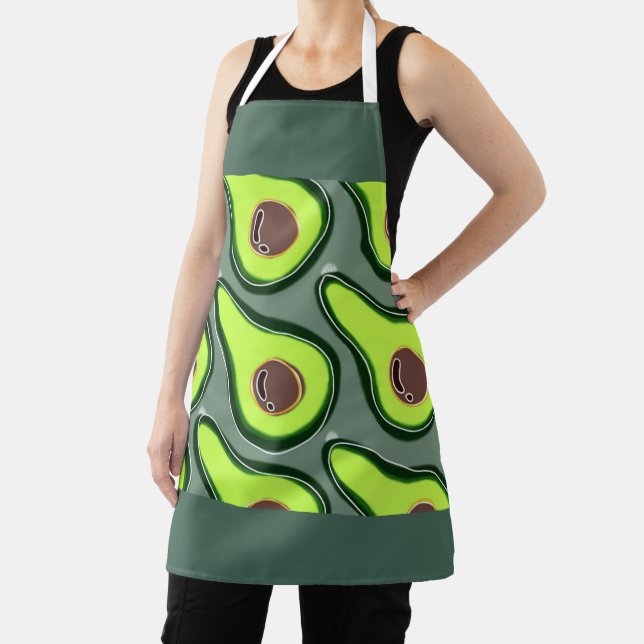 Avocado Pop Art – Fresh & Fun Pattern Apron (Insitu)