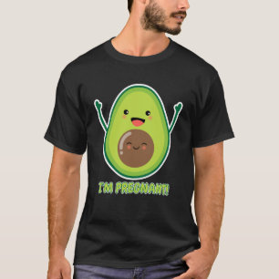 Avocado Pregnant Announcement Women Cool T-Shirt