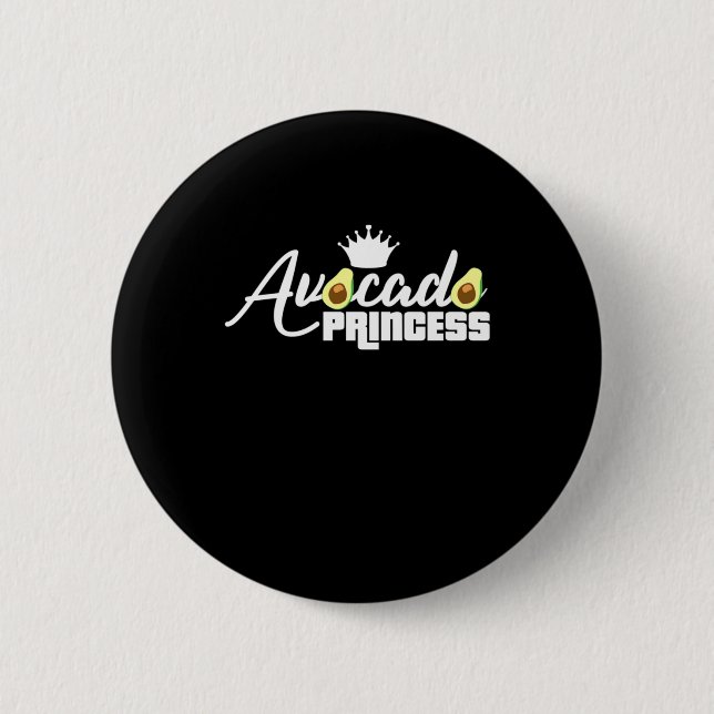 Avocado Princess 6 Cm Round Badge (Front)