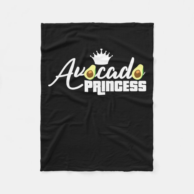 Avocado Princess Fleece Blanket (Front)