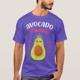 Avocado Princess With Crown Funny Guacamole Vegan T-Shirt