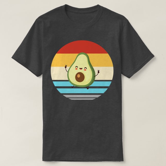 Avocado pyjamas vegan avocado T-Shirt (Design Front)