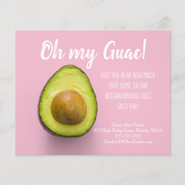 avocado referral real estate marketing sell postca flyer (Front)