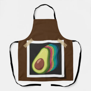Avocado Retro Photo Colour Scheme Fruit Vintage Apron