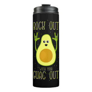 Avocado Rock Out With Your Guac Out Thermal Tumbler