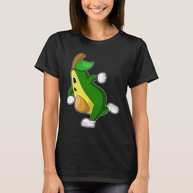 Avocado Runner Running Sports T-Shirt (Front)