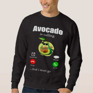 Avocado Salad Lifestyle Fitness Vegan Sweatshirt