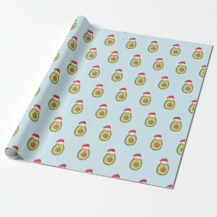 Avocado Santa Christmas Wrapping Paper