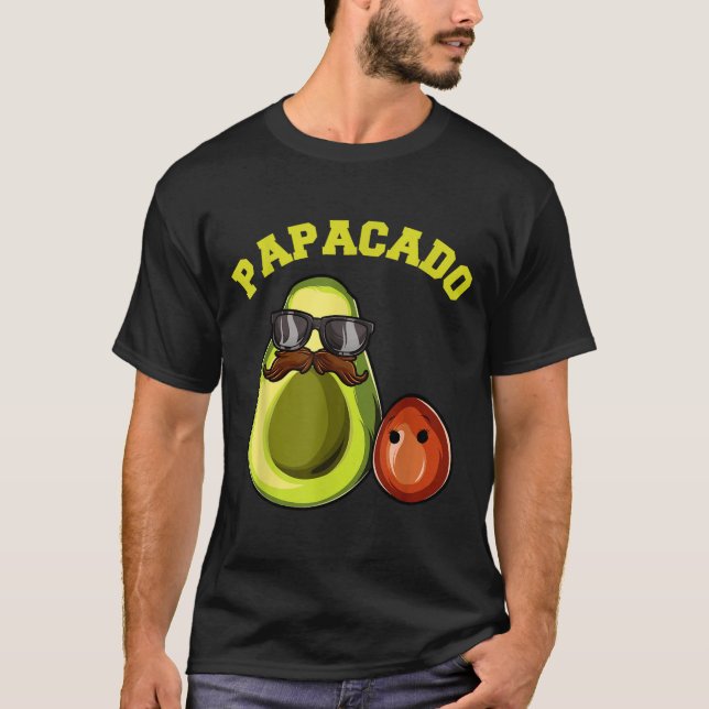 Avocado Shirt For Men, Papacado Pregnancy Announce (Front)