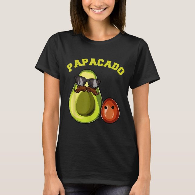 Avocado Shirt For Men, Papacado Pregnancy Announce (Front)