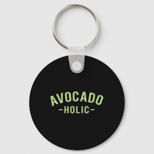 Avocado Shirts - Avocado-holic - Foodie T Shirts Key Ring