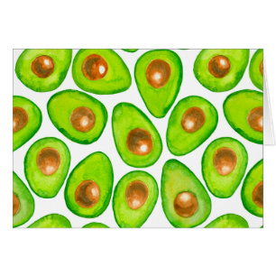 Avocado slices watercolor