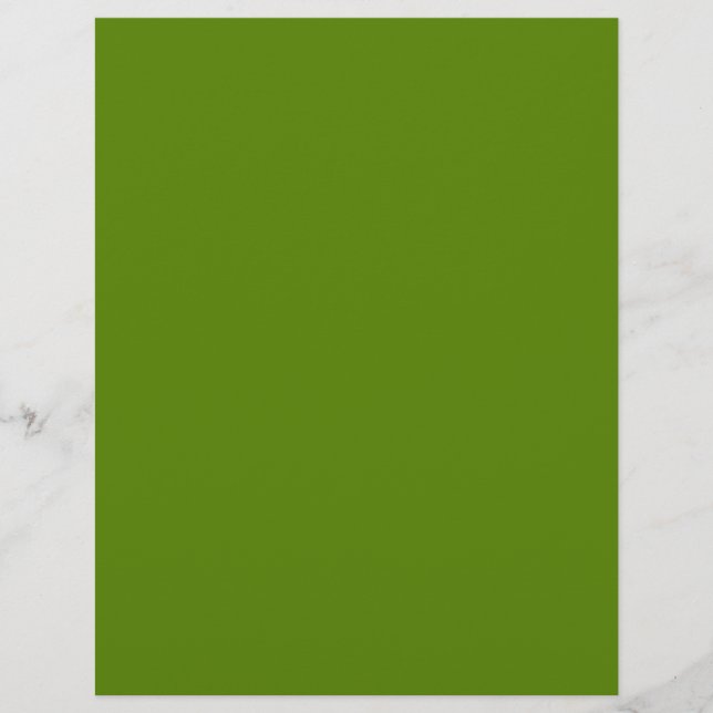 Avocado (solid colour) custom letterhead (Front)