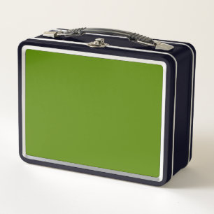 Avocado (solid colour) metal lunch box