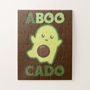 Avocado Spirit For Halloween Funny Avocados Jigsaw Puzzle