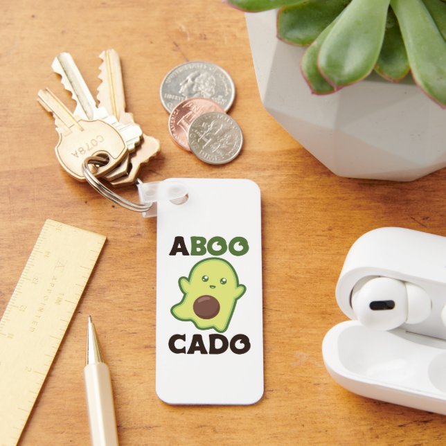 Avocado Spirit For Halloween Funny Avocados Key Ring (Desk)