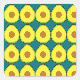 Avocado Square Sticker