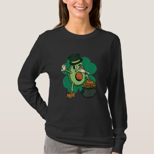 Avocado St Patricks A Dabbing Dressed As A Leprech T-Shirt