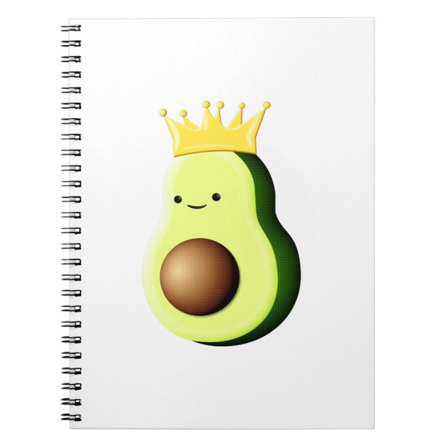 Avocado The King Of All Fruits Notebook (Front)