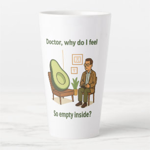 Avocado Therapy Why Am I Empty Inside Latte Mug