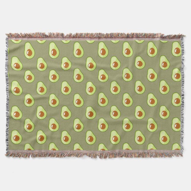 Avocado Throw Blanket (Front)