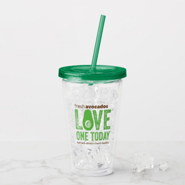 Avocado Toast Acrylic Tumbler (Back Ice)