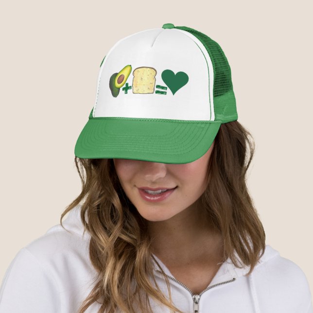 Avocado Toast Breakfast Brunch Food Foodie Trucker Hat (In Situ)