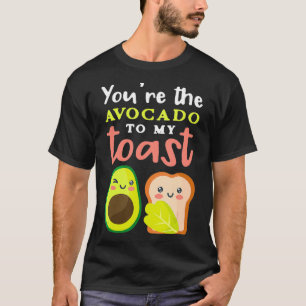 Avocado Toast Couple Pun for Vegan Vegetarian Nutr T-Shirt