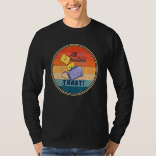 Avocado Toast Fry Slice Bread Power I Love Toast T T-Shirt