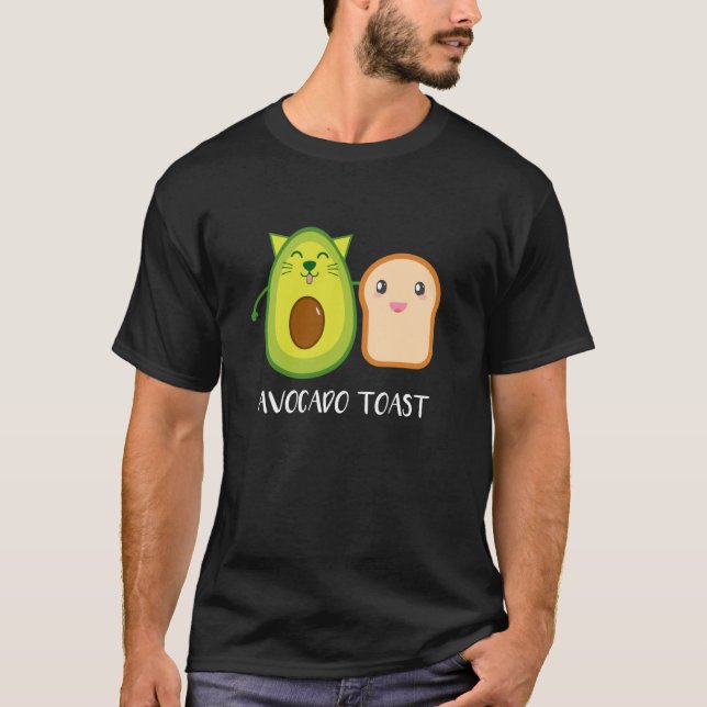 Avocado Toast Healthy Eating Habit Cute Veggie Veg T-Shirt (Front)