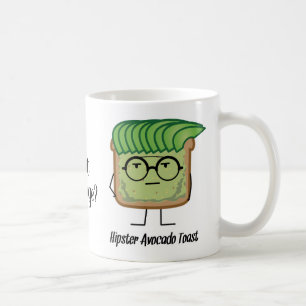 Avocado Toast Hipster glasses greaser hair Coffee Mug