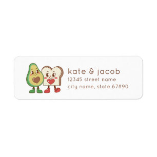Avocado Toast Return Address Labels