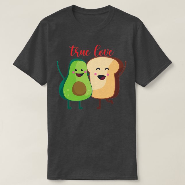 Avocado Toast vegan healthy fruit vegetarian food T-Shirt (Design Front)