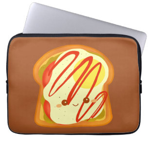 Avocado Toast With Egg And Tomatoe Laptop Sleeve