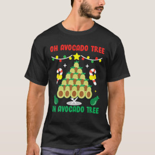 Avocado Tree Funny Food Vegan Christmas Gift T-Shirt