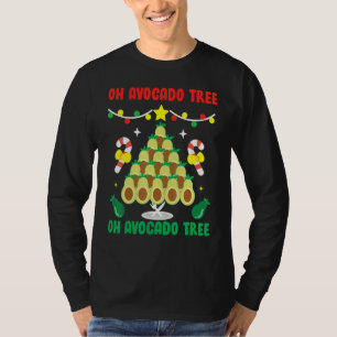 Avocado Tree Funny Food Vegan Christmas T-Shirt