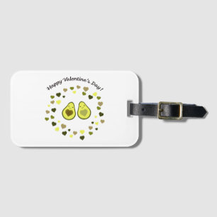 Avocado Valentine Luggage Tag