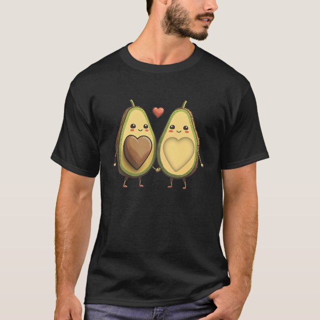 Avocado Valentines Day T-Shirt (Front)