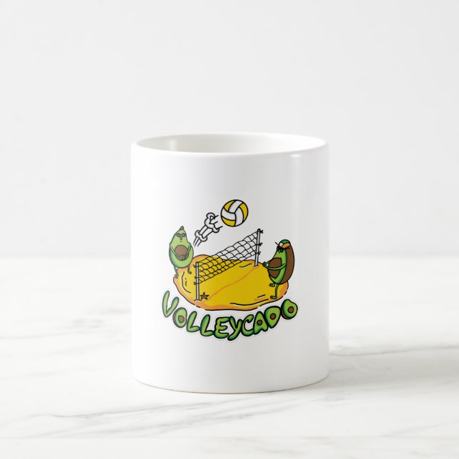 Avocado Volleyball Best gift Coffee Mug (Center)
