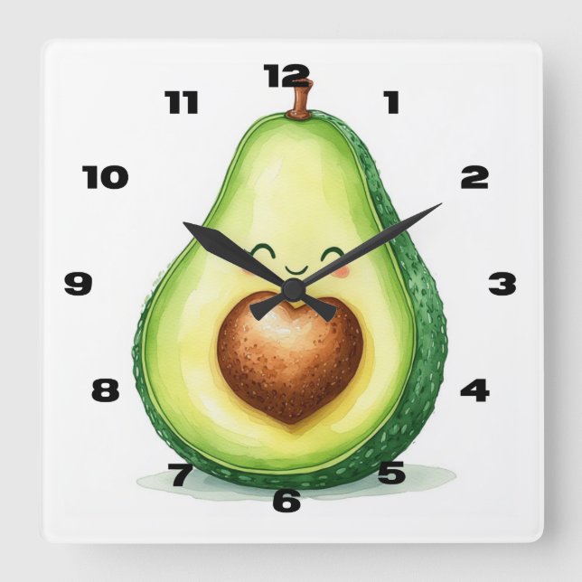 Avocado Wall Clock (Front)