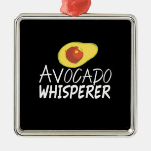 Avocado Whisperer Metal Ornament