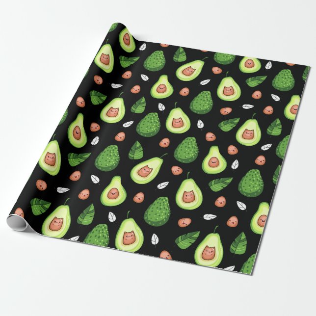 Avocado Wrapping Paper (Unrolled)