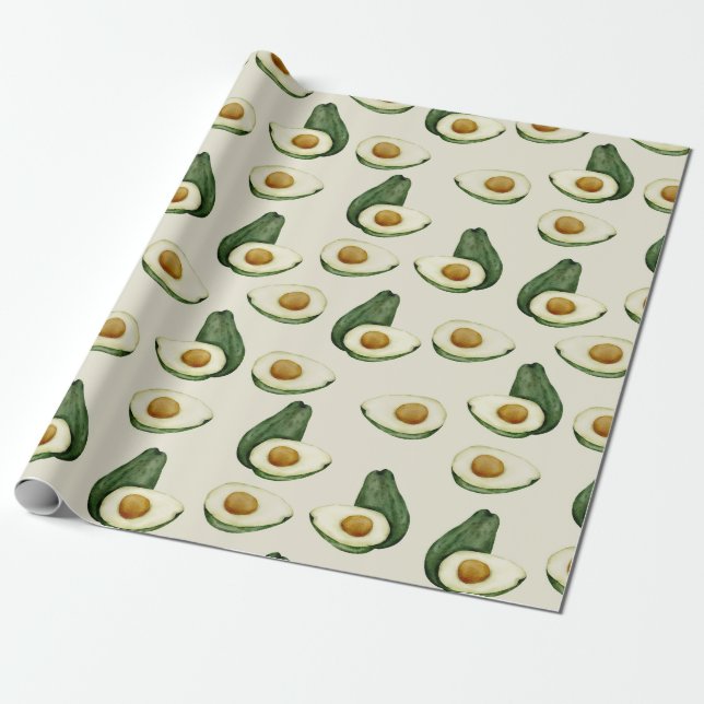 Avocado Wrapping Paper (Unrolled)