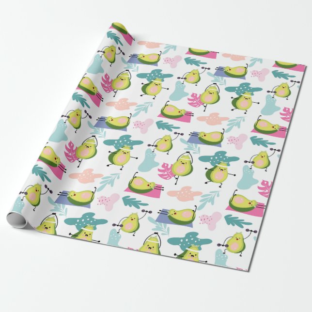 Avocado Wrapping Paper (Unrolled)
