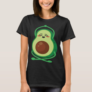 Avocado Yoga Cute Meditation Workout Exercise Vega T-Shirt