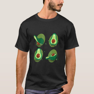 Avocado Yoga Exercise Fruit Yoga Instructor Medita T-Shirt