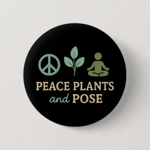 Avocado Yoga Funny Namaste Pun Plant-sed Fitness S 6 Cm Round Badge