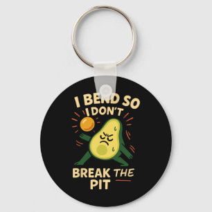 Avocado Yoga Funny Namaste Pun Plant-sed Fitness S Key Ring