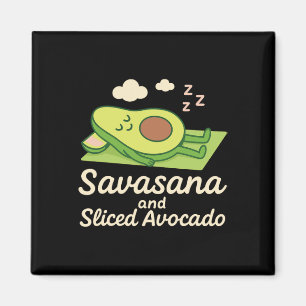 Avocado Yoga Funny Namaste Pun Plant-sed Fitness S Magnet